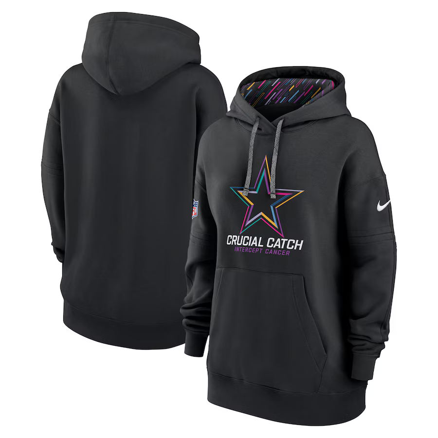 Women Dallas Cowboys Black 2024 Nike NFL hoodie 2